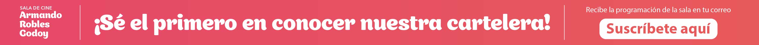 Suscríbete al boletín 