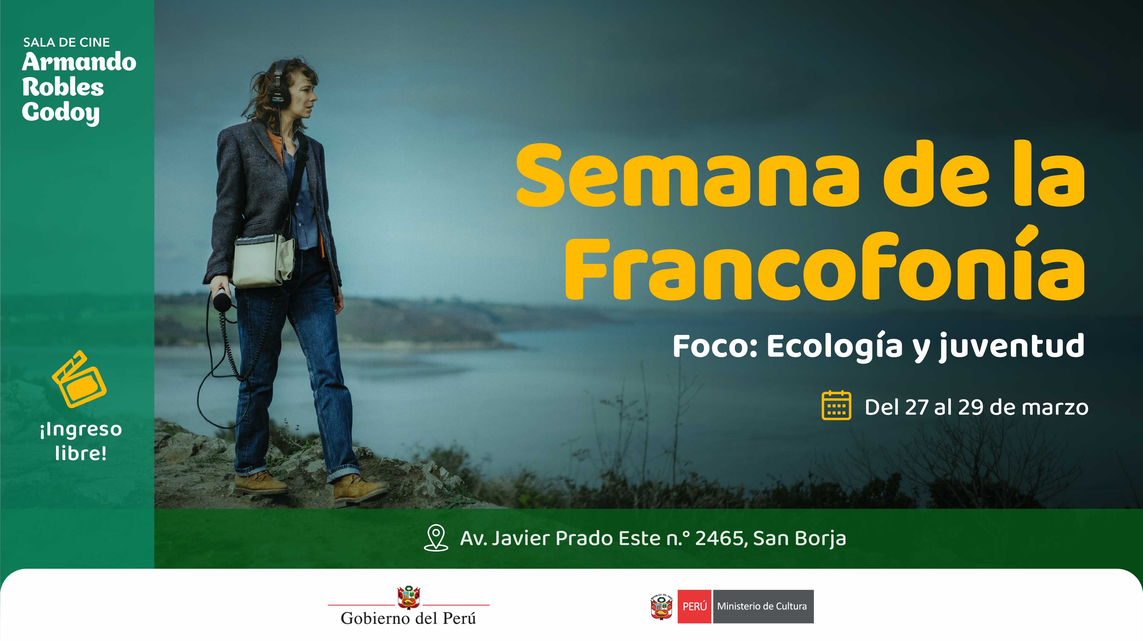 "Semana de la Francofonía: Ecología y juventud" en la sala Armando Robles Godoy