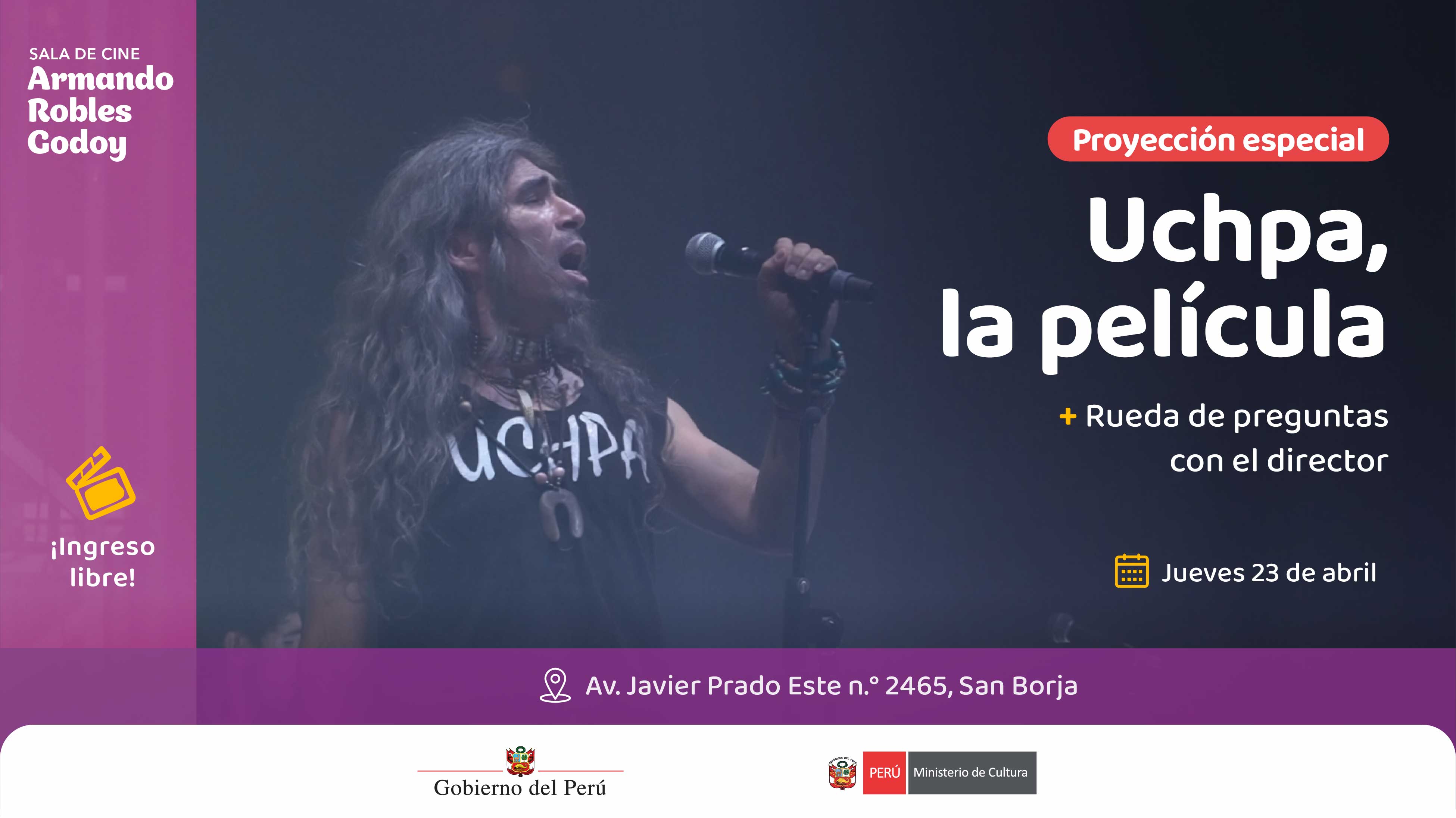 Proyección especial | "Uchpa, la película" en la sala Armando Robles Godoy