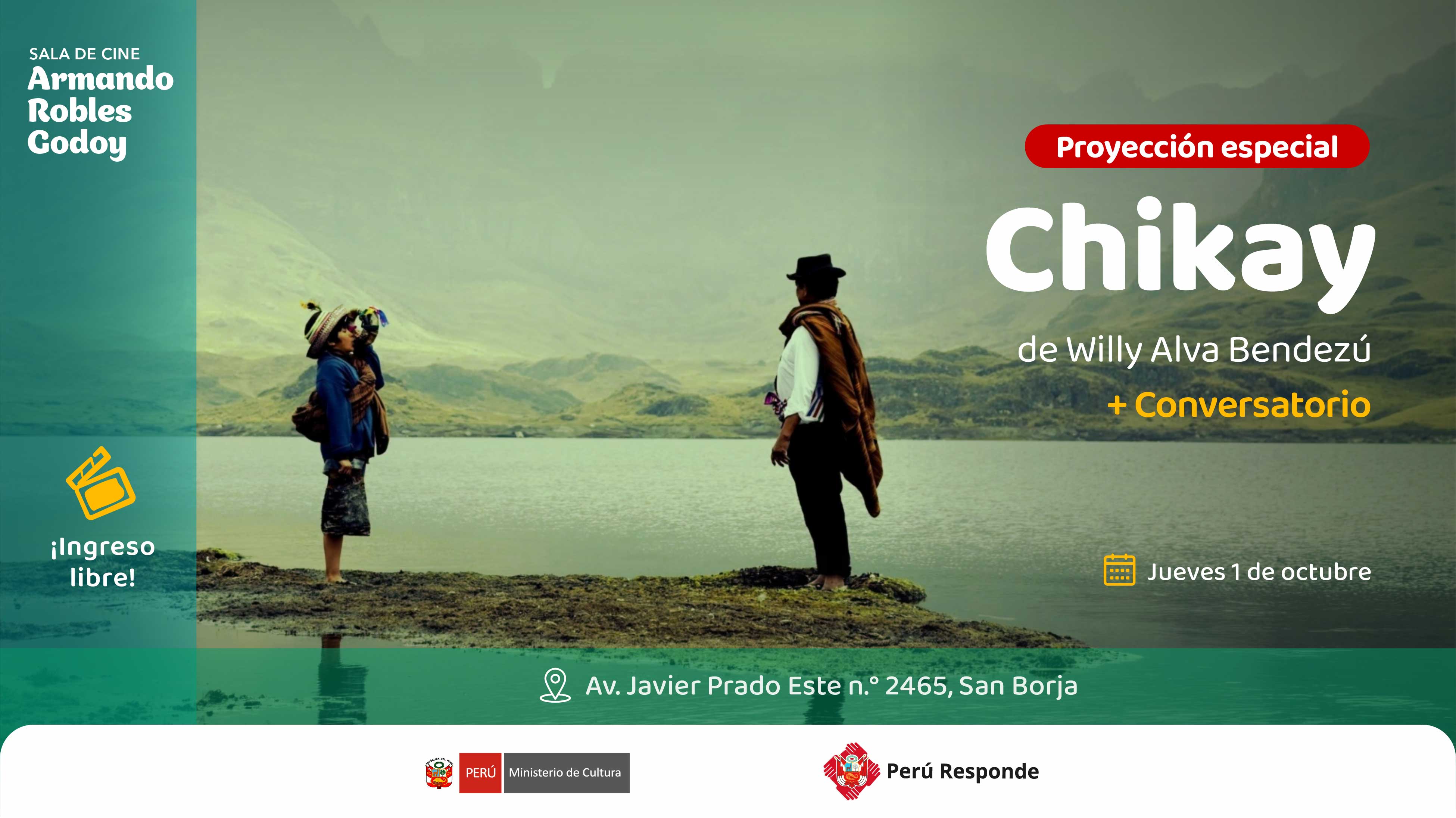 Proyección especial | "Chikay" en la Sala de cine Armando Robles Godoy