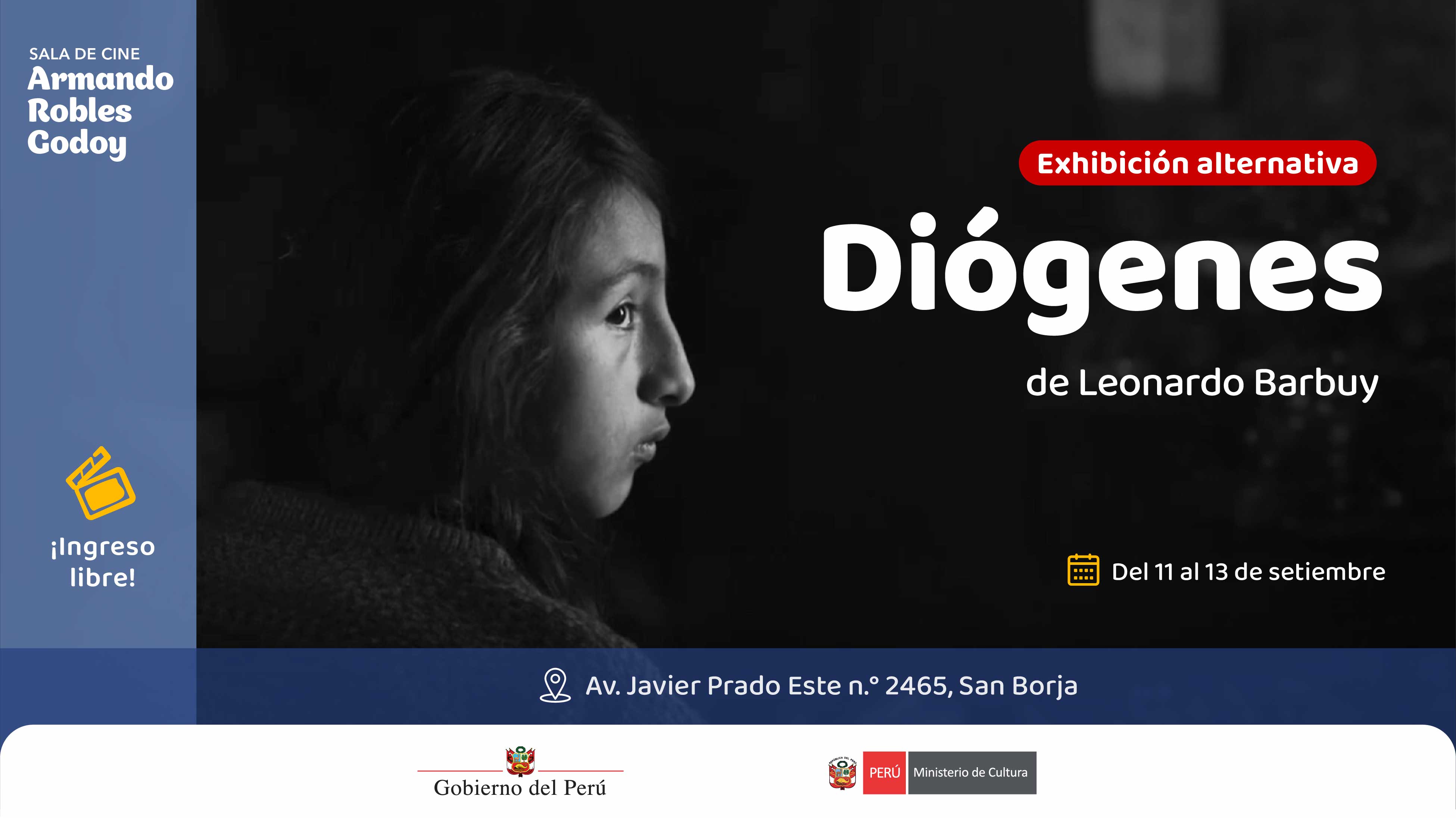 Exhibición alternativa | "Diógenes" en la Sala de cine Armando Robles Godoy