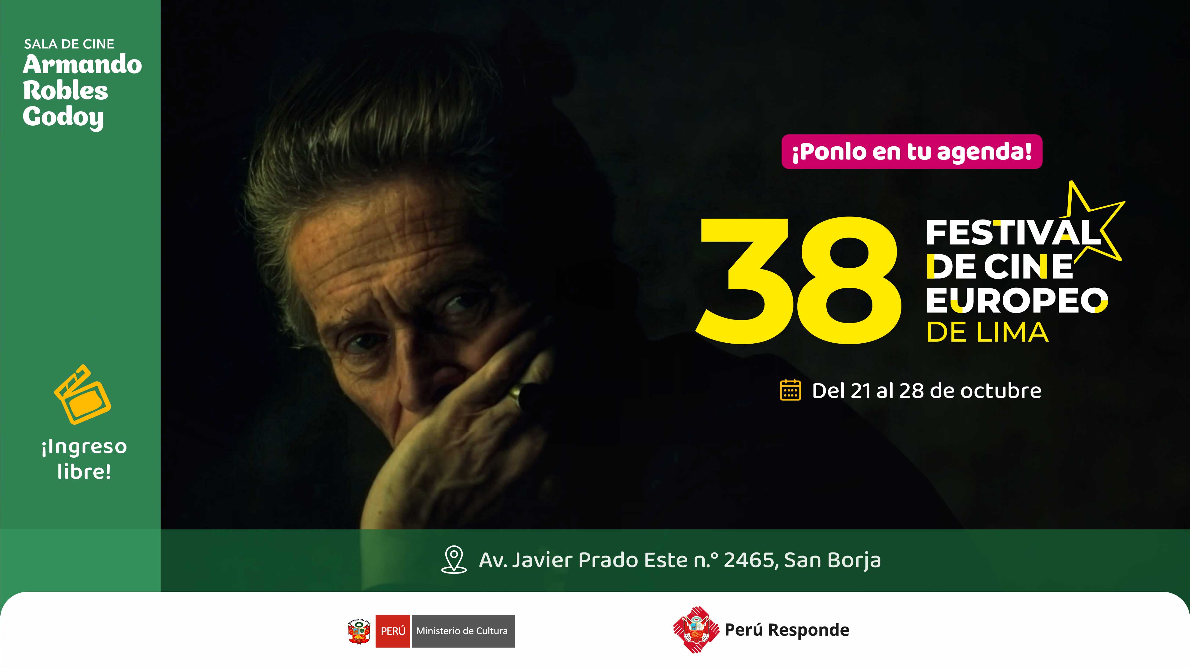 38.º Festival de Cine Europeo de Lima en la Sala de cine Armando Robles Godoy