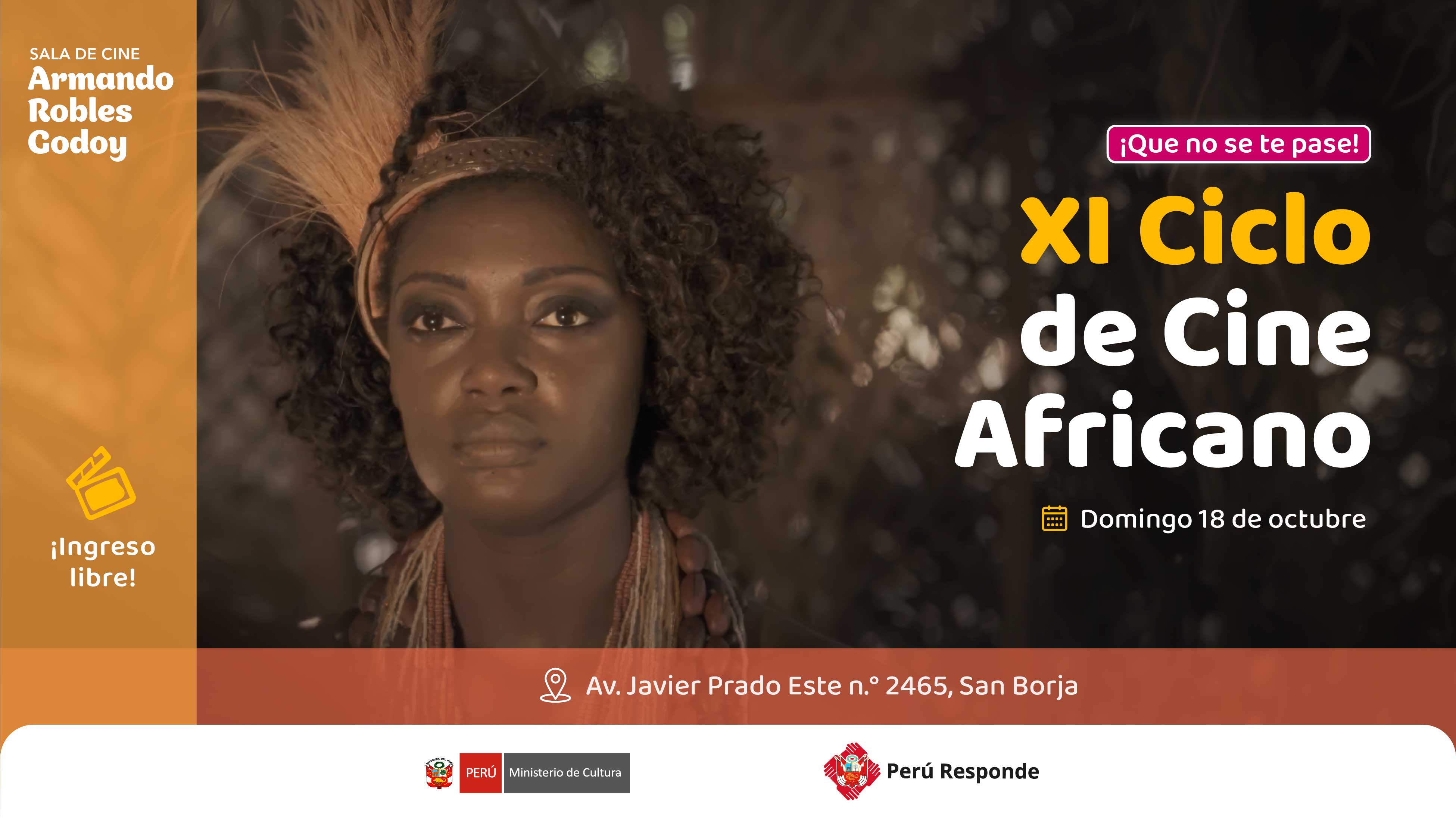 XI Ciclo de Cine Africano en la Sala de cine Armando Robles Godoy