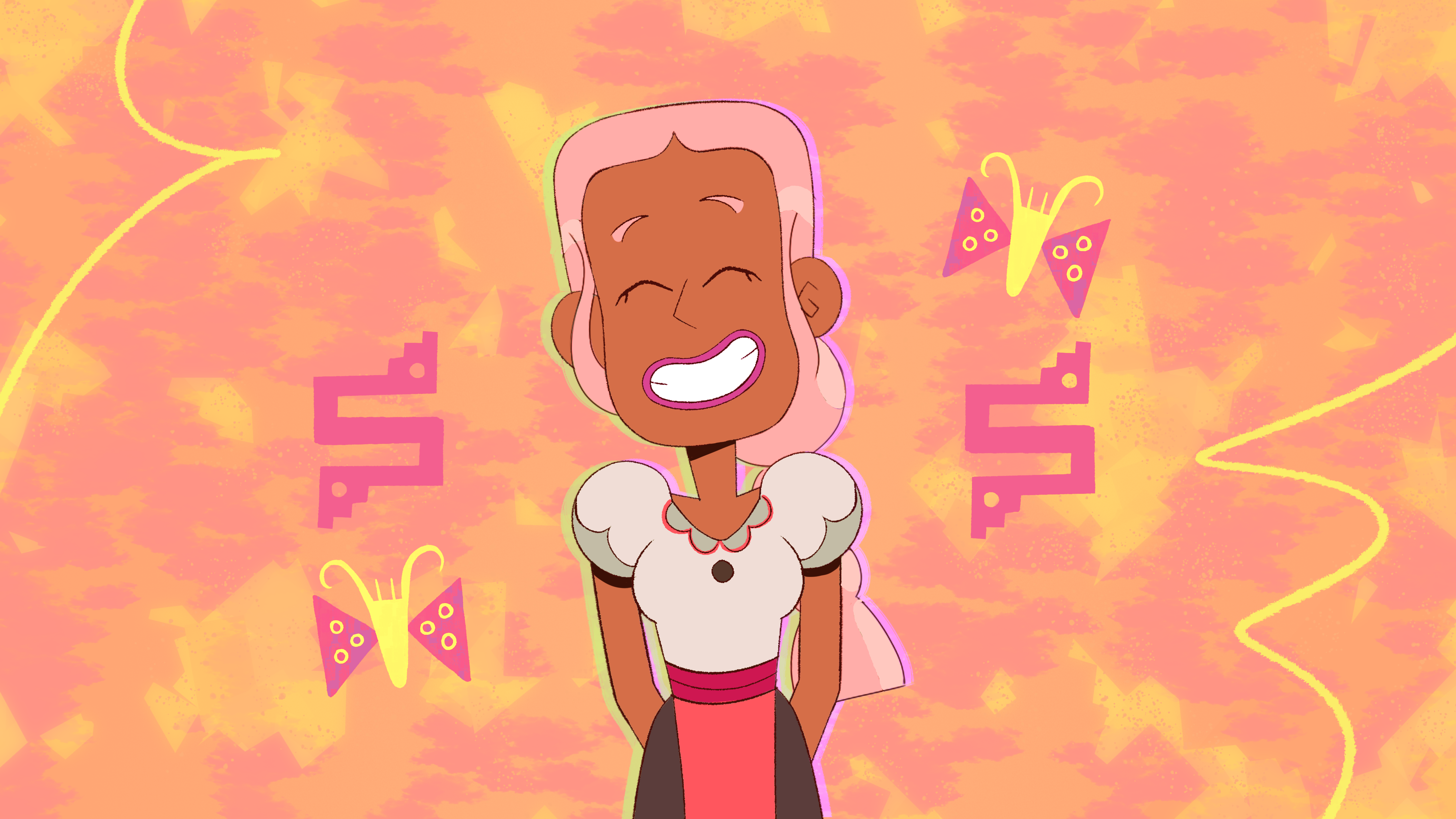 Protagonista de Suyu, sonriendo