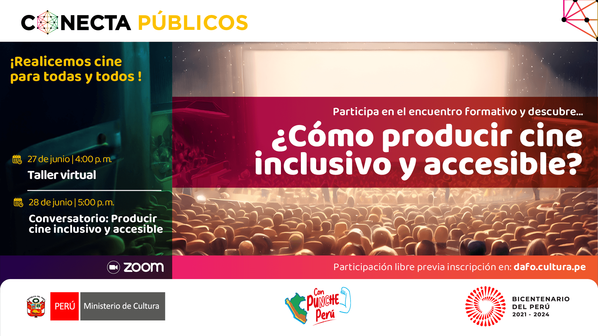 encuentro formativo “¿Cómo producir cine inclusivo y accesible?”