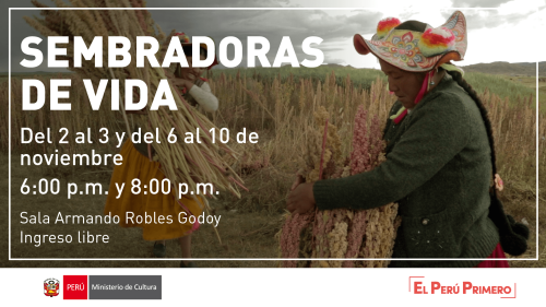 "Sembradoras de Vida" en la sala Armando Robles Godoy