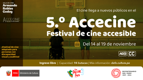 5.º Accecine - Festival de cine accesible en la sala Armando Robles Godoy