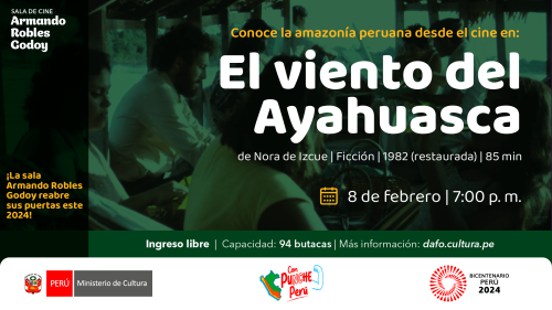 El viento del ayahuasca en la sala Armando Robles Godoy