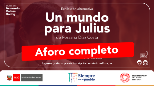 Un mundo para Julius, aforo completo.