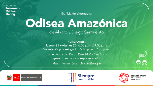 Odisea Amazónica en la sala Armando Robles Godoy