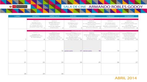 Programación de abril en la sala Armando Robles Godoy: Documentales peruanos