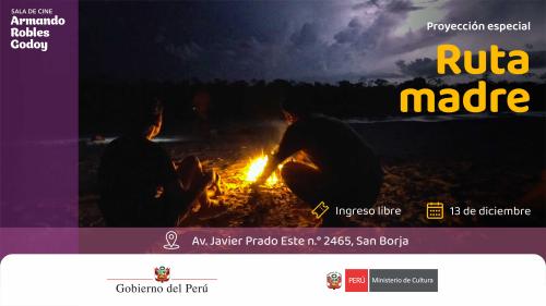 Proyección especial: "Ruta madre" en la sala Armando Robles Godoy