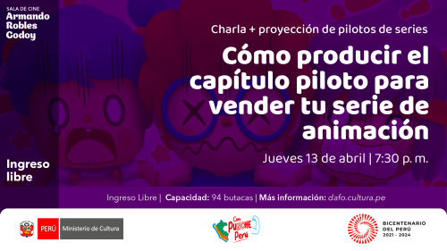 Charla "Cómo producir el capítulo piloto para vender tu serie de animación" + Proyección de pilotos de serie