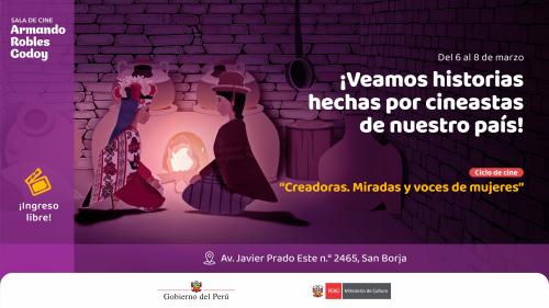 Ciclo de cine | Creadoras. Miradas y voces de mujeres en la sala Armando Robles Godoy