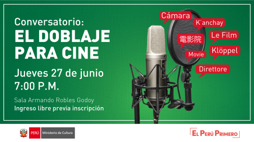Conversatorio: El doblaje para cine