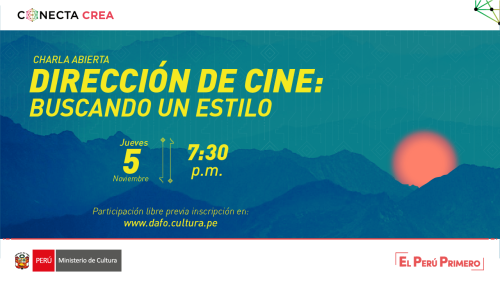 Charla abierta "Dirección de Cine: Buscando un estilo"