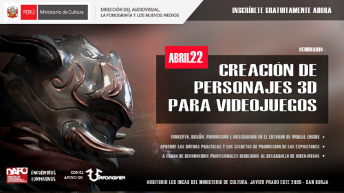 Seminario: 'Creación de personajes 3D para videojuegos'