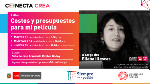 Taller: Costos y presupuestos para mi película
