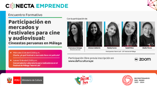 Participación en mercados y festivales para cine y audiovisual: Cineastas peruanas en Málaga