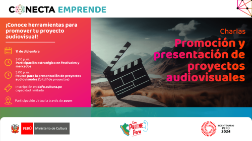 Charlas: "Promoción y presentación de proyectos audiovisuales"