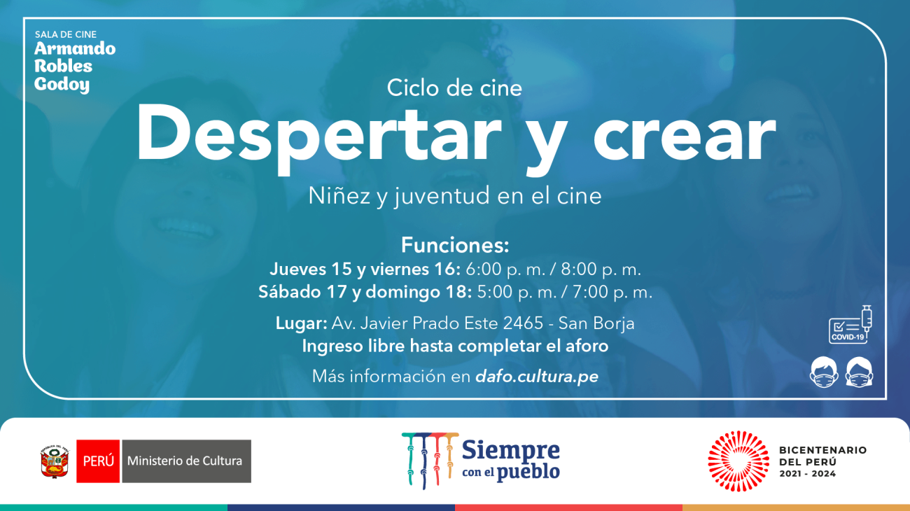 Ciclo de cine "Despertar y crear" Niñez y juventud en el cine