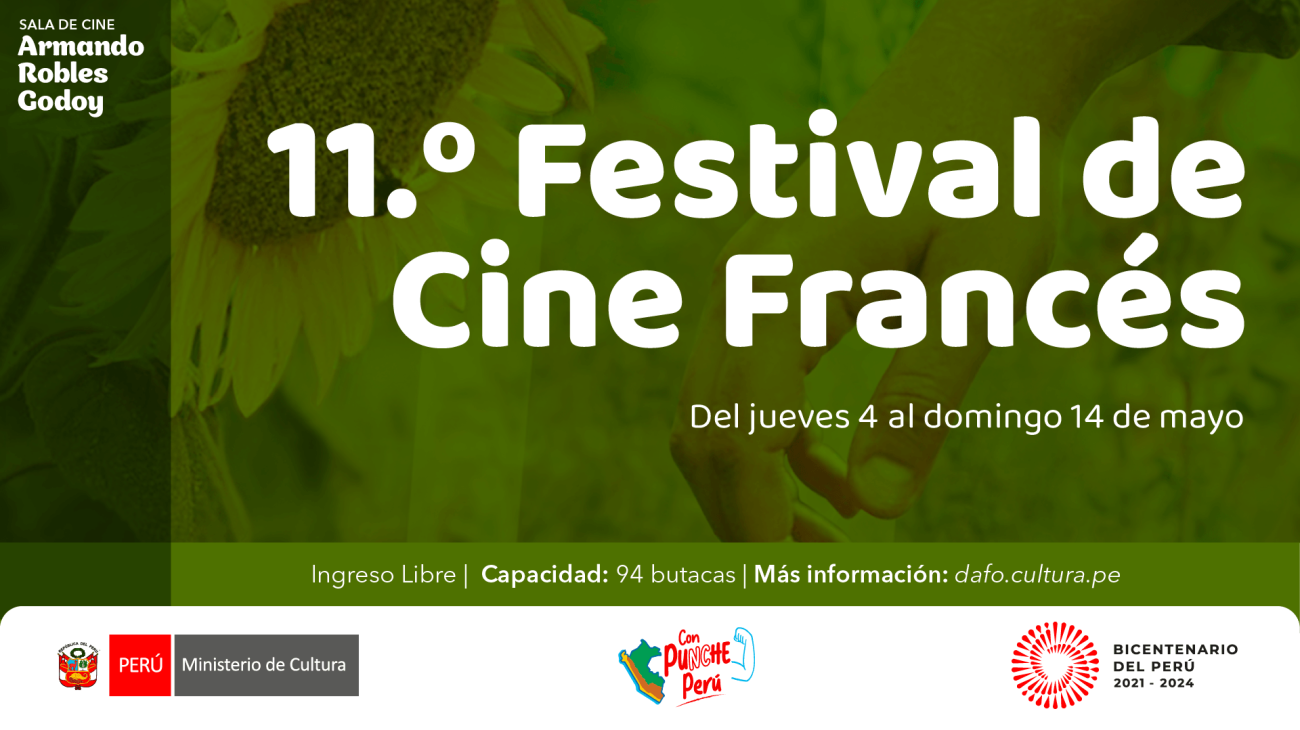 11.° FEstival de cine frances en la sala Armando Robles Godoy