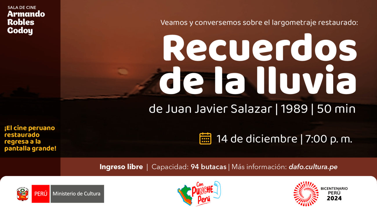 "Recuerdos de la lluvia" en la sala Armando Robles Godoy