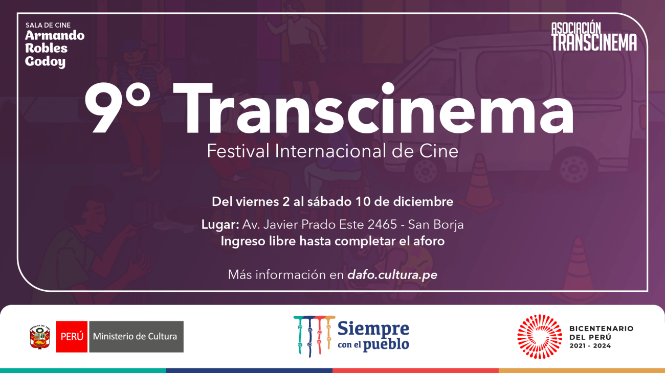 9° Transcinema en la sala Arando Robles Godoy