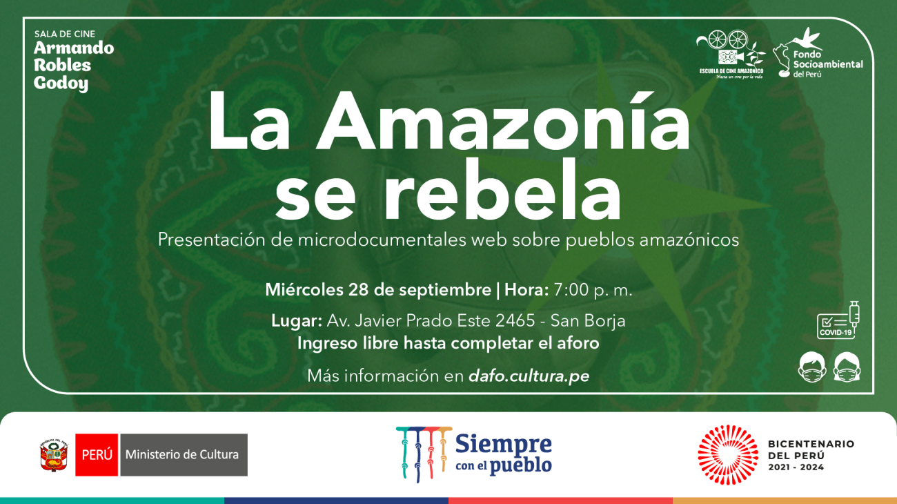 "La Amazonía se rebela" en la sala Armando Robles Godoy