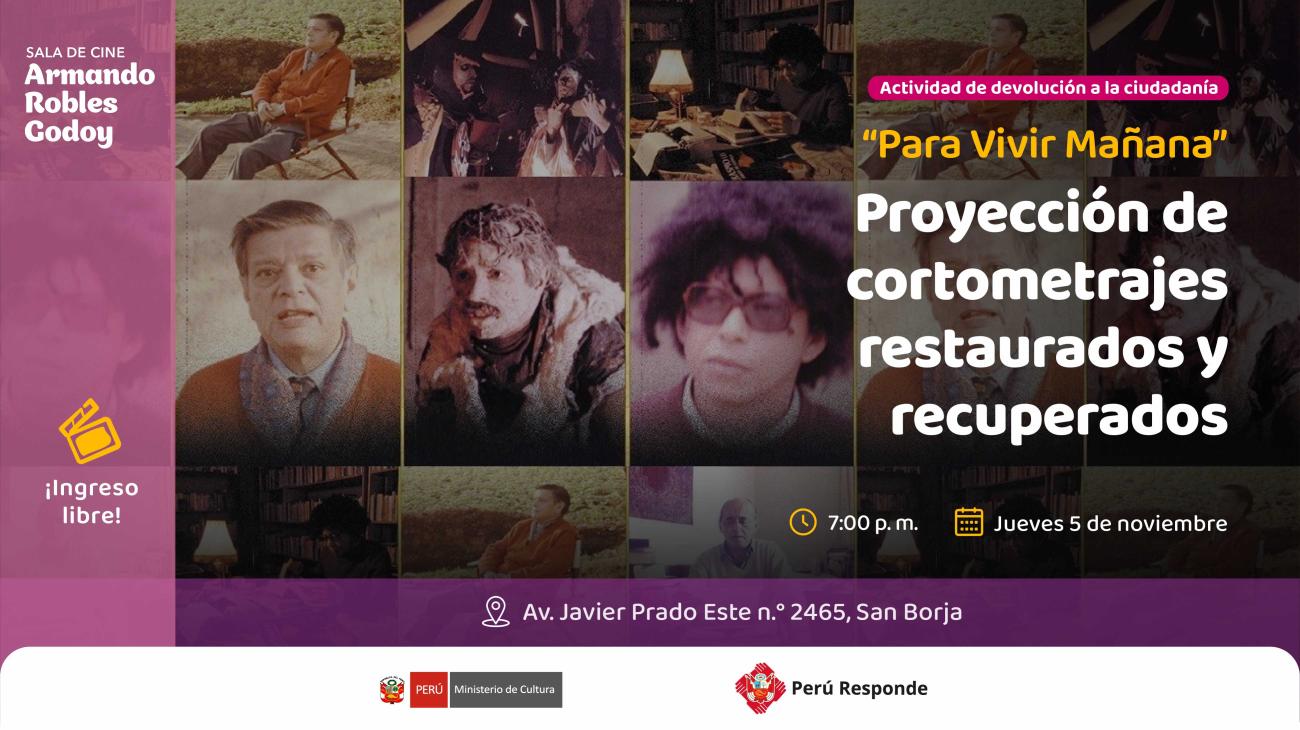 “Para Vivir Mañana" - Proyección de cortometrajes restaurados y recuperados
