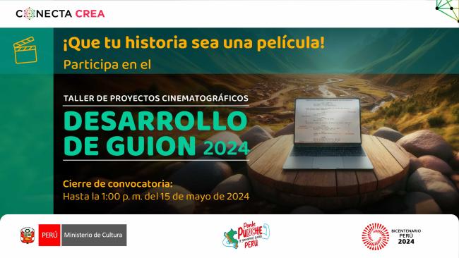[Cerrada] Taller de proyectos cinematográficos - Desarrollo de guion 2024