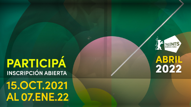 [Cerrada] Talents Buenos Aires 2021 - Berlinale