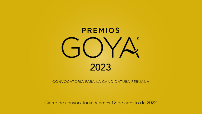 [Cerrada] Convocatoria para la candidatura peruana a los 37° Premios Goya