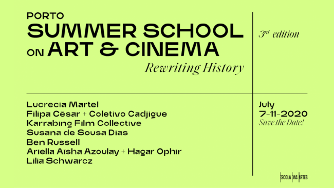 [Abierta] Porto Summer School Art And Cinema