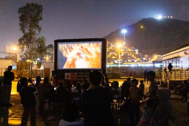 Ministerio de Cultura llevó “Butacas Abiertas, cine al aire libre” a familias del pueblo indígena u originario Shipibo-Konibo de Cantagallo