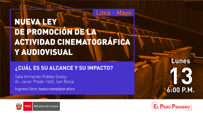 Ministerio de Cultura brindará información detallada sobre el alcance e impacto de la “Ley de cine”