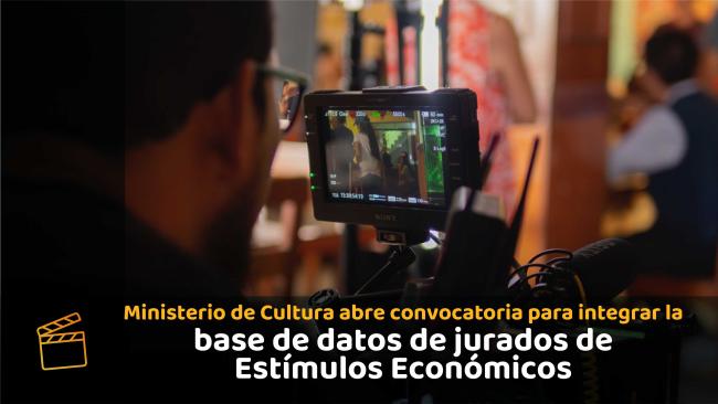 Ministerio de Cultura abre convocatoria para integrar la base de datos de jurados de los Estímulos al cine y audiovisual 2026