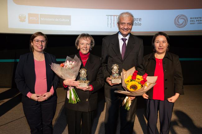 Ministerio de Cultura premió a cineastas por su trayectoria en favor del desarrollo de la industria cinematográfica y audiovisual