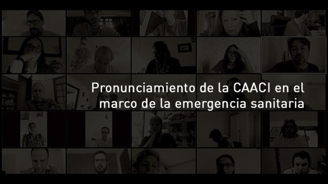 Pronunciamiento de la CAACI en el marco de la emergencia sanitaria