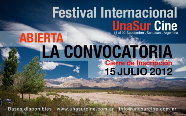 Cierre actualizado para el I Festival Internacional UnaSur Cine, en San Juan, Argentina 