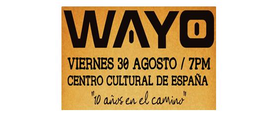 Centro Cultural de España albergará concierto de Wayo por sus 10 años como solista