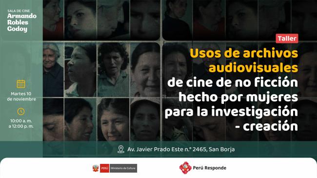 Taller: Uso de archivos audiovisuales de cine de no ficción hecho por mujeres para la investigación-creación