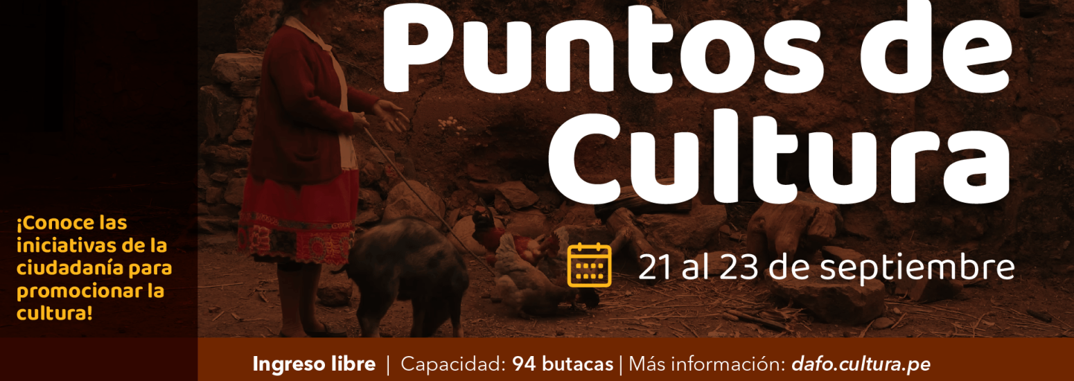 Ciclo audioviovisual de Puntos de CUltura en la sala Armando Robles Godoy