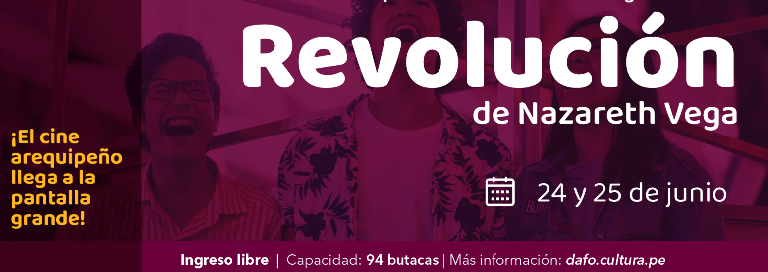 Exhibición alternativa de la película "Revolución" en la sala Armando Robles Godoy