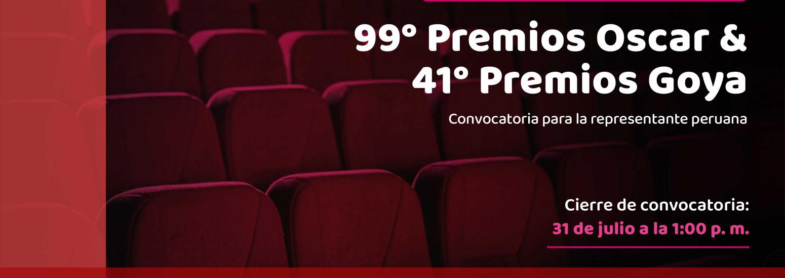 Candidatura peruana para los 99º Premios Oscar y los 41º premios Goya