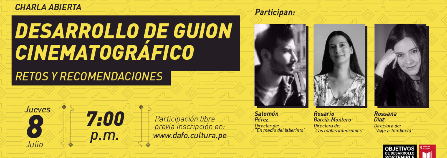 Encuentro formativo: ¿Cómo elaborar un guion para cine?