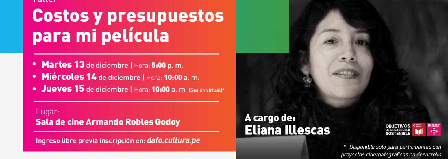 Taller "Cosots y presupuestos para mi película"