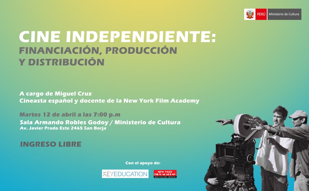 Flyer Conversatorio cine independiente