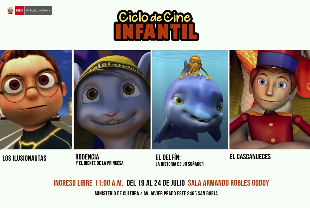 Flyer cine infantil julio salaARG