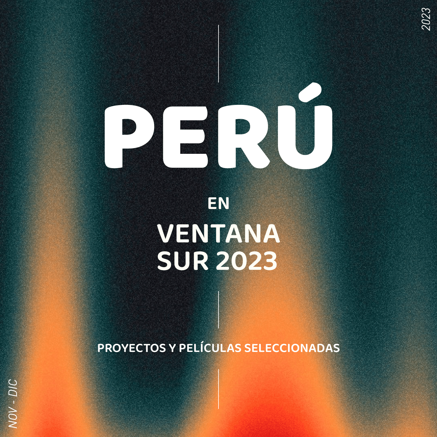 Imagen promocional del catálogo peruano en Ventana Sur 2023